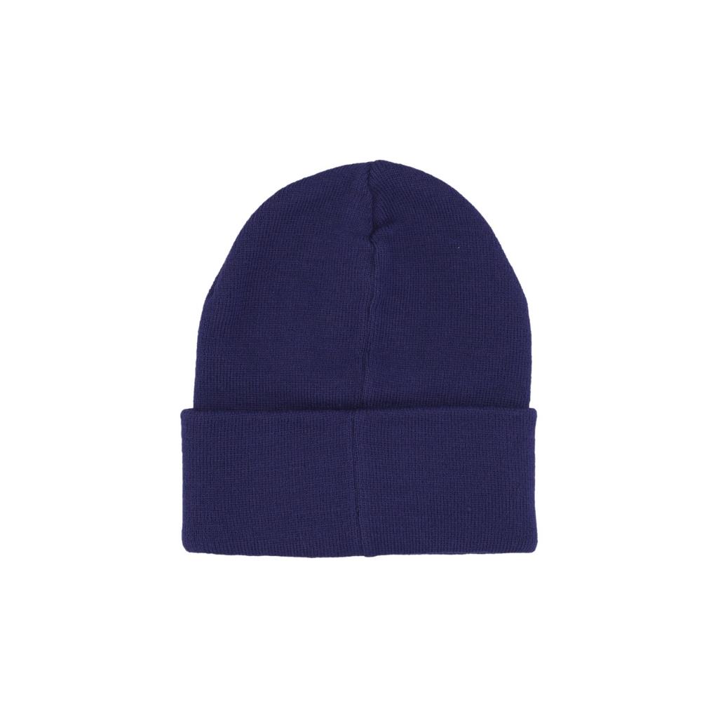 cappello uomo classic logo label beanie BLUE