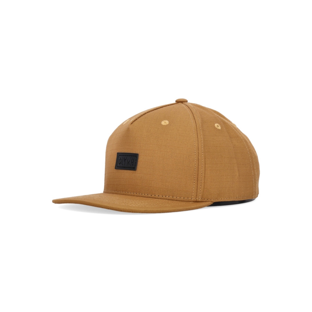 cappellino visiera piatta uomo ripstop snapback BEIGE