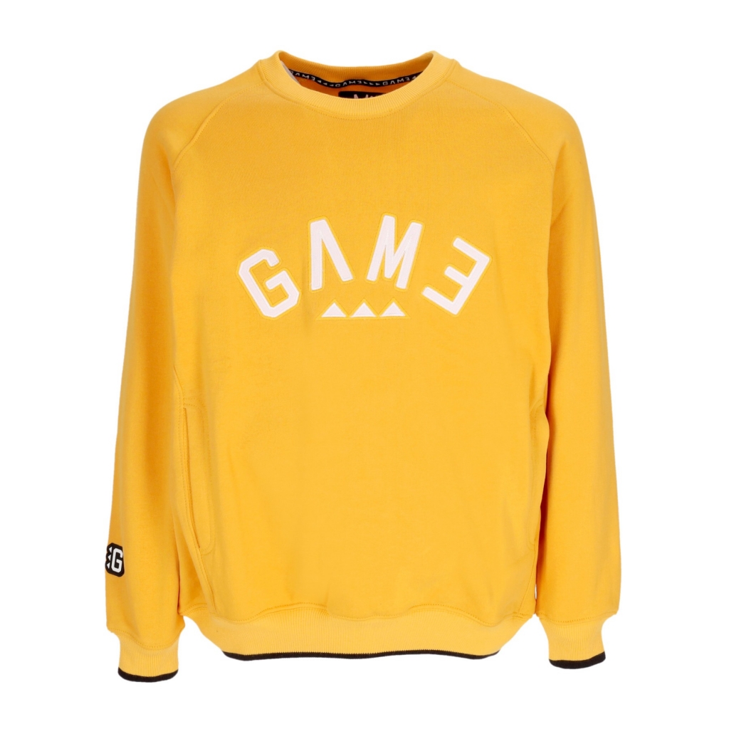 felpa girocollo uomo arch logo crew MUSTARD