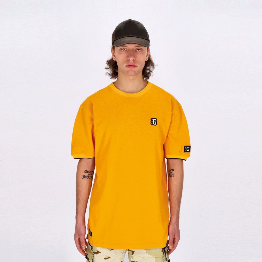 maglietta uomo cholo round neck g-polo MUSTARD