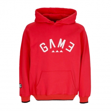 felpa cappuccio uomo arch logo hoodie ROYAL RED