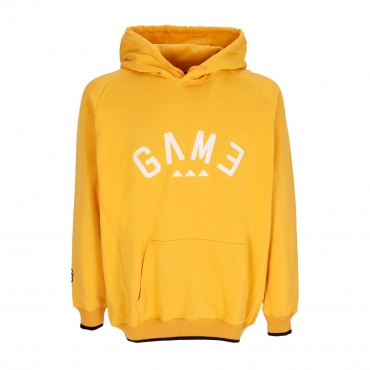 felpa cappuccio uomo arch logo hoodie MUSTARD