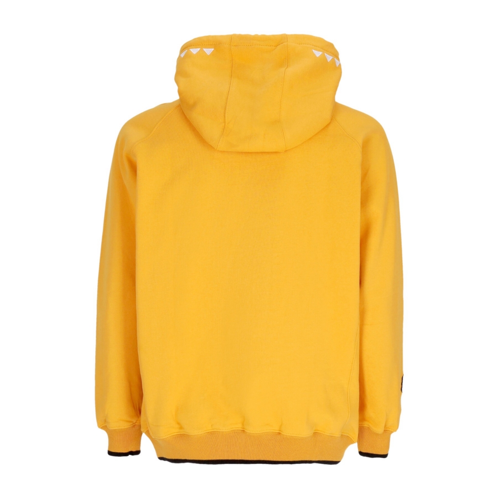 felpa cappuccio uomo arch logo hoodie MUSTARD