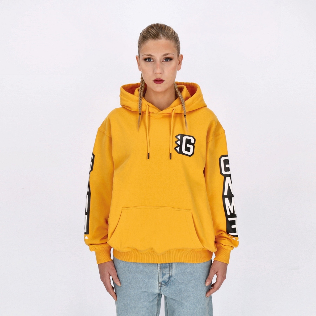 felpa cappuccio uomo armscript g-hoodie MUSTARD