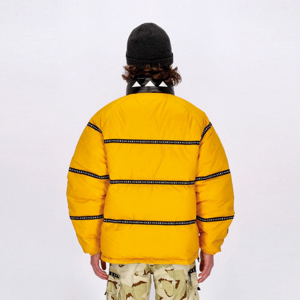 piumino uomo the lost tapes reverseable g-puffer jacket MUSTARD/BLACK