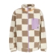 orsetto donna sydney sherpa fleece BROWN CHECKERBOARD