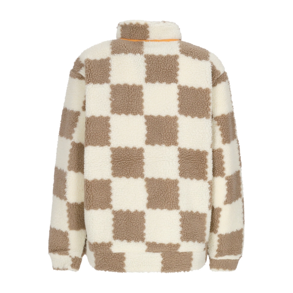 orsetto donna sydney sherpa fleece BROWN CHECKERBOARD