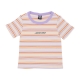 maglietta corta donna strip logo emb tee MULTI STRIPE