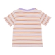 maglietta corta donna strip logo emb tee MULTI STRIPE