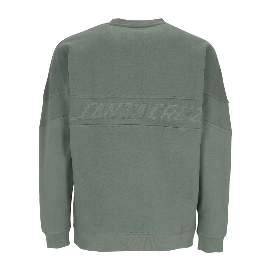 felpa girocollo uomo tonal strip panel crew SAGE