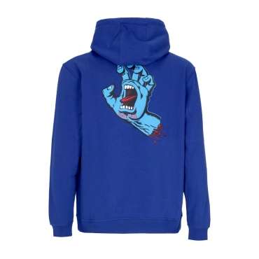 felpa cappuccio uomo screaming hand chest hoodie COBALT