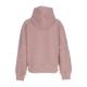 felpa leggera cappuccio donna w nelson hooded GLASSY PINK GARMENT DYED