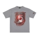 maglietta uomo shark print tee GREY