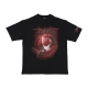 maglietta uomo shark print tee BLACK