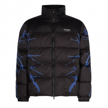 piumino uomo puffy jacket BLACK/BLUE