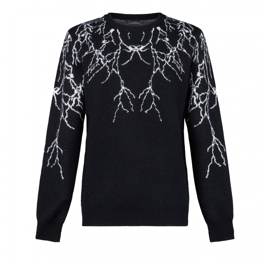 maglione uomo lightning jumper BLACK/WHITE