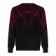 maglione uomo lightning jumper BLACK/RED