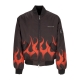 giubbotto bomber uomo flames bomber BLACK/RED