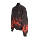 giubbotto bomber uomo flames bomber BLACK/RED