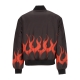 giubbotto bomber uomo flames bomber BLACK/RED