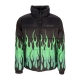 piumino uomo flames jacket BLACK/GREEN