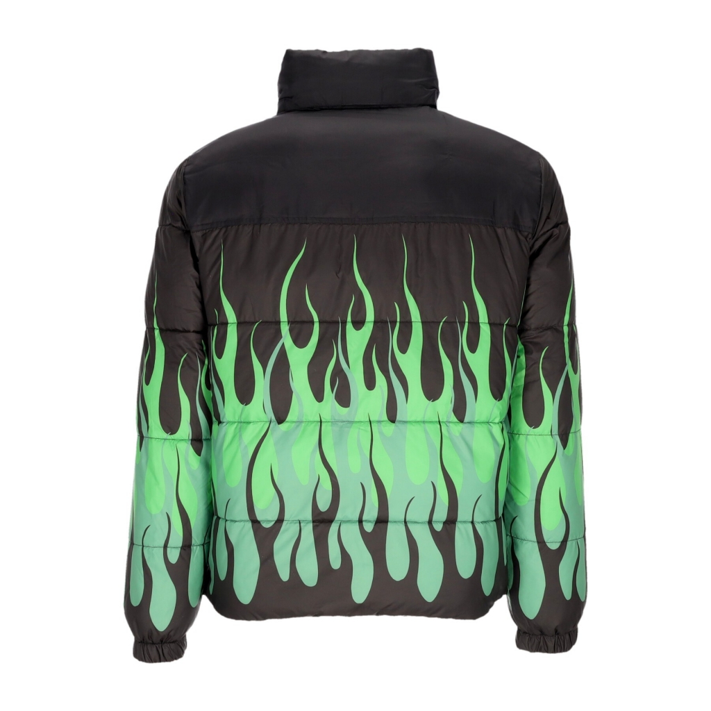 piumino uomo flames jacket BLACK/GREEN