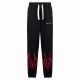 pantalone tuta leggero donna embroidered flames pants BLACK/RED