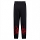 pantalone tuta leggero donna embroidered flames pants BLACK/RED