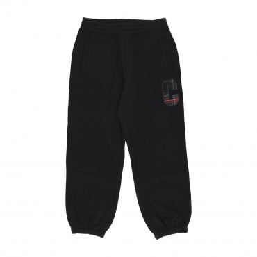 pantalone tuta felpato uomo wiles sweat pant BLACK