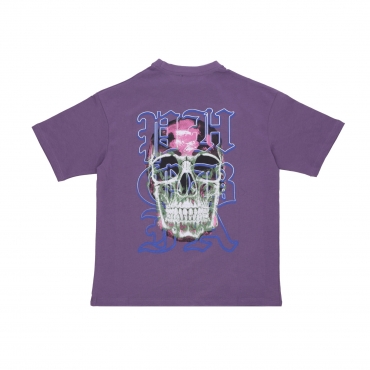 maglietta uomo skull print tee PURPLE