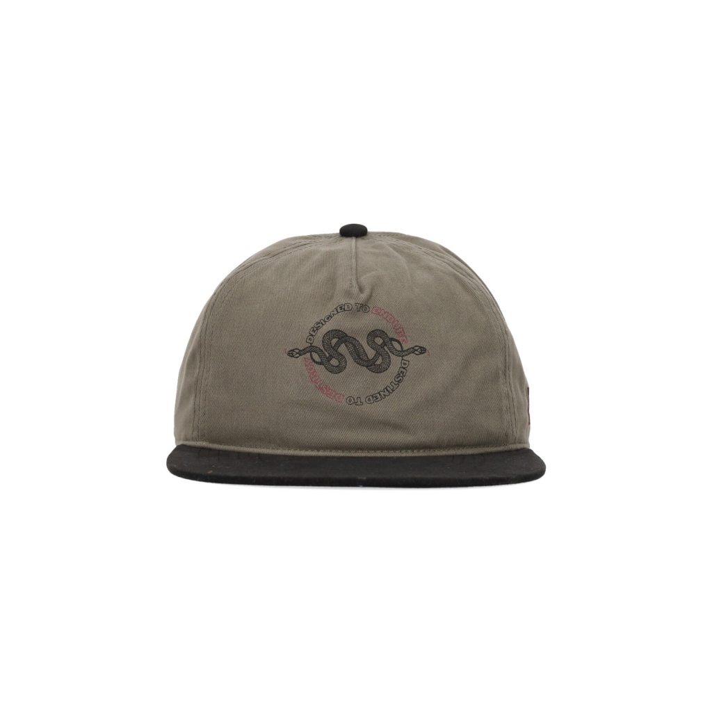 cappellino visiera piatta uomo endure destroy snapback OLIVE/BLACK