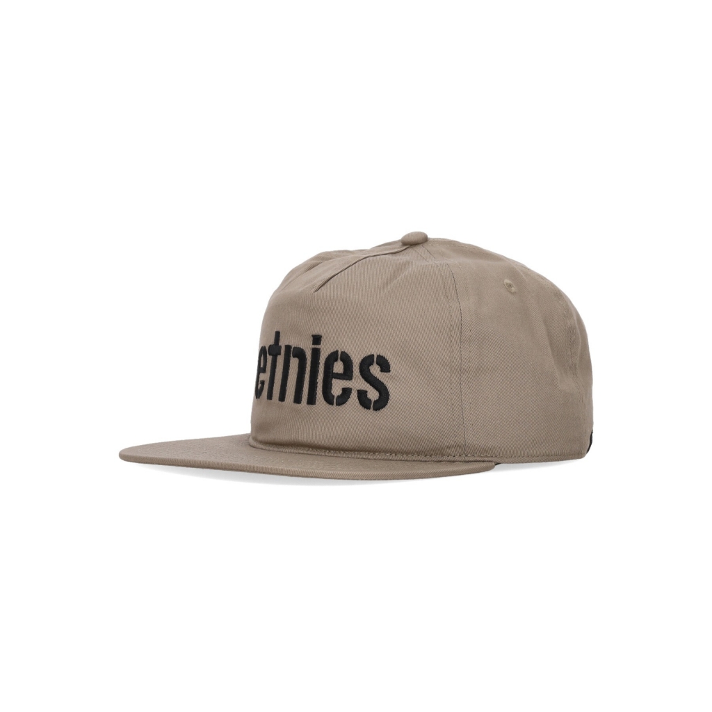 cappellino visiera piatta uomo corp snapback KHAKI