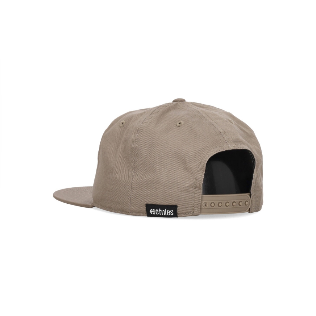 cappellino visiera piatta uomo corp snapback KHAKI