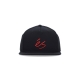 cappellino visiera piatta uomo script snapback BLACK