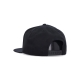 cappellino visiera piatta uomo script snapback BLACK