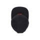 cappellino visiera piatta uomo script snapback BLACK