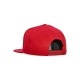 cappellino visiera piatta uomo script snapback RED