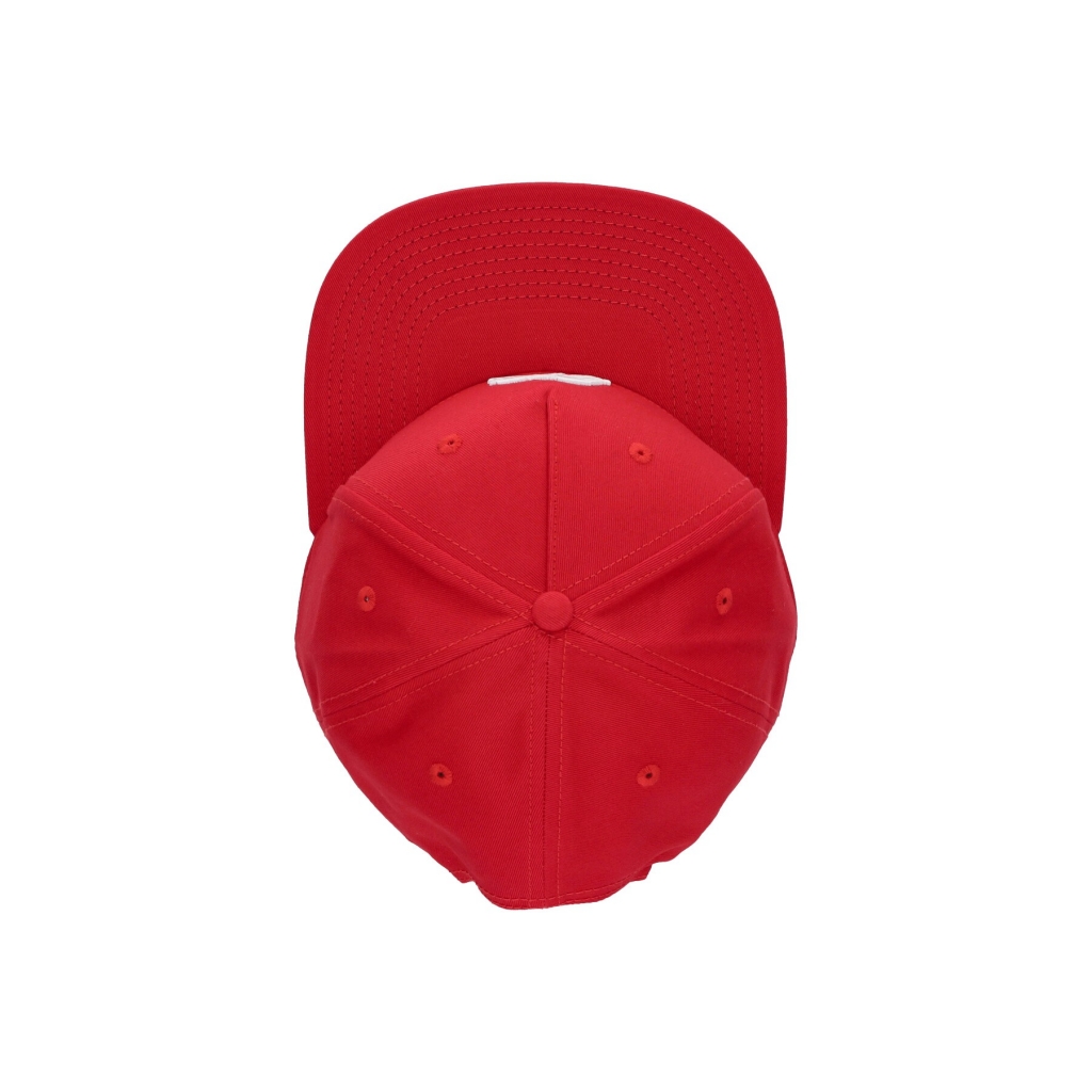 cappellino visiera piatta uomo script snapback RED