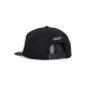 cappellino visiera piatta uomo twin dragon cv 6 panel hat BLACK