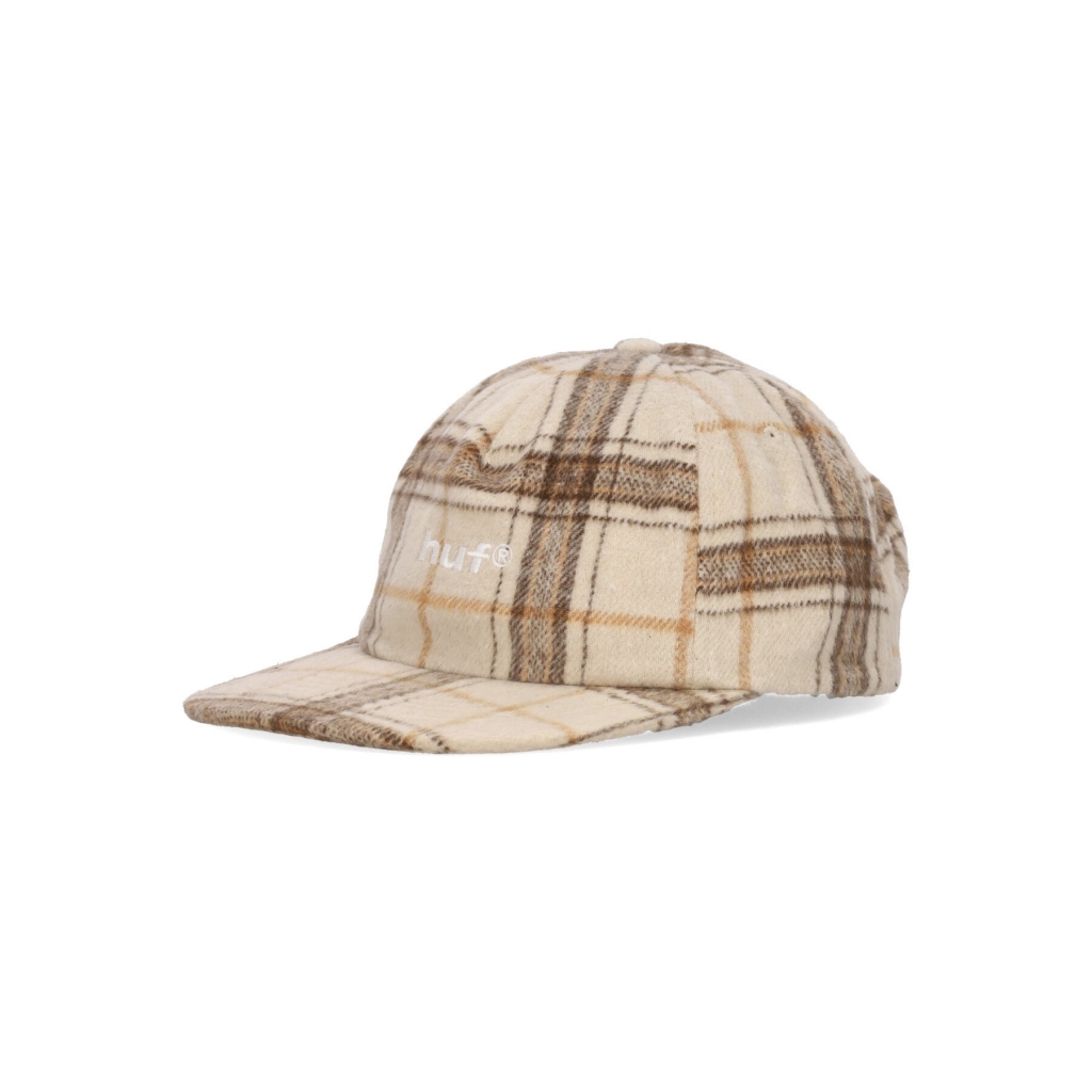 cappellino visiera piatta uomo 98 plaid 5 panel hat OATMEAL