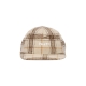 cappellino visiera piatta uomo 98 plaid 5 panel hat OATMEAL