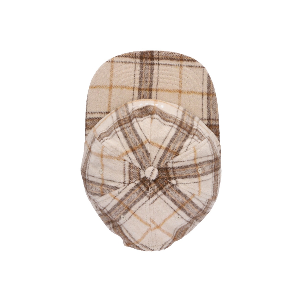 cappellino visiera piatta uomo 98 plaid 5 panel hat OATMEAL