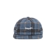 cappellino visiera piatta uomo 98 plaid 5 panel hat NAVY