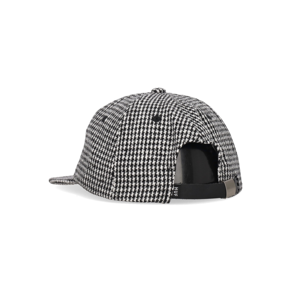 cappellino visiera piatta uomo one star houndstooth 6 panel hat BLACK