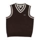 pullover smanicato uomo alden sweater vest JAVA BROWN MULTI