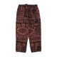 pantalone tuta felpato uomo tribe fleece trousers RUST