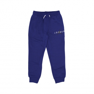 pantalone tuta felpato ragazzo jumpman sustainable pant ROYAL BLUE