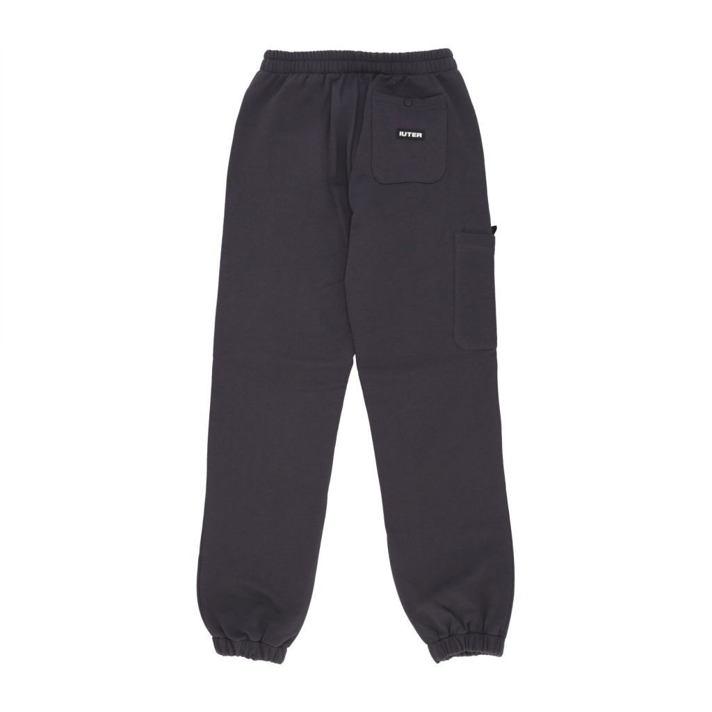 pantalone tuta felpato uomo family sweatpant ASPHALT