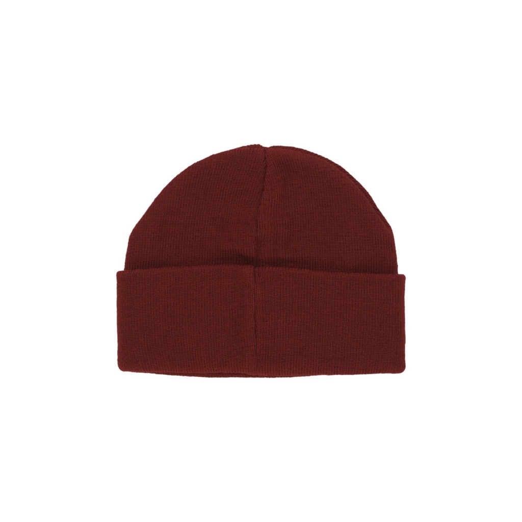 cappello uomo flock logo beanie BURGUNDY