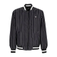 giubbotto bomber uomo pinstripe baseball jacket BLACK